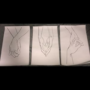 Three art canvases- Simple design